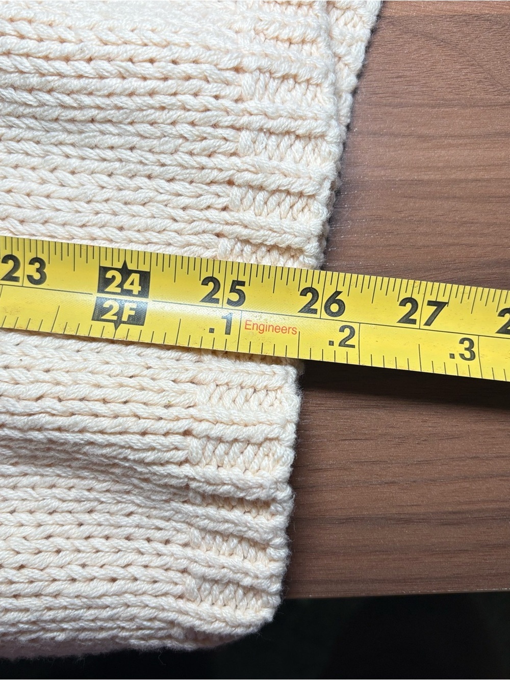 Colorblock Striped Chunky Knit Sweater | Blue Cream Rust V-Neck Boho Cozy - Picture 10 of 10